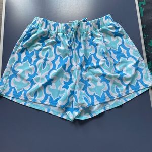 Jude Conally blue and white drawstring shorts never worn!